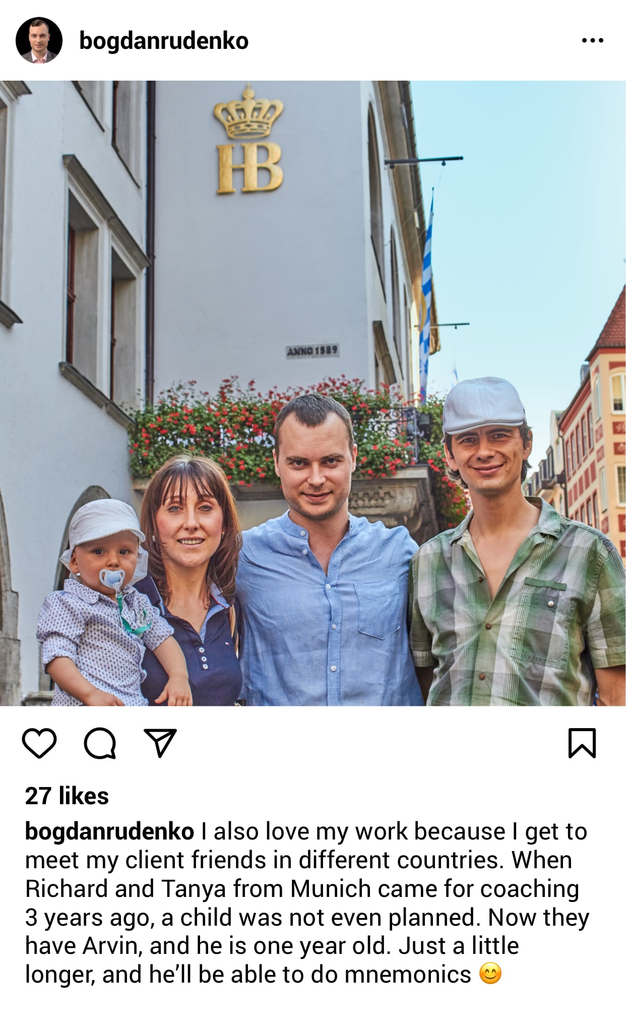 Bogdan Rudenko visiting clients in Munich